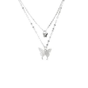Two Layer Butterfly Necklace